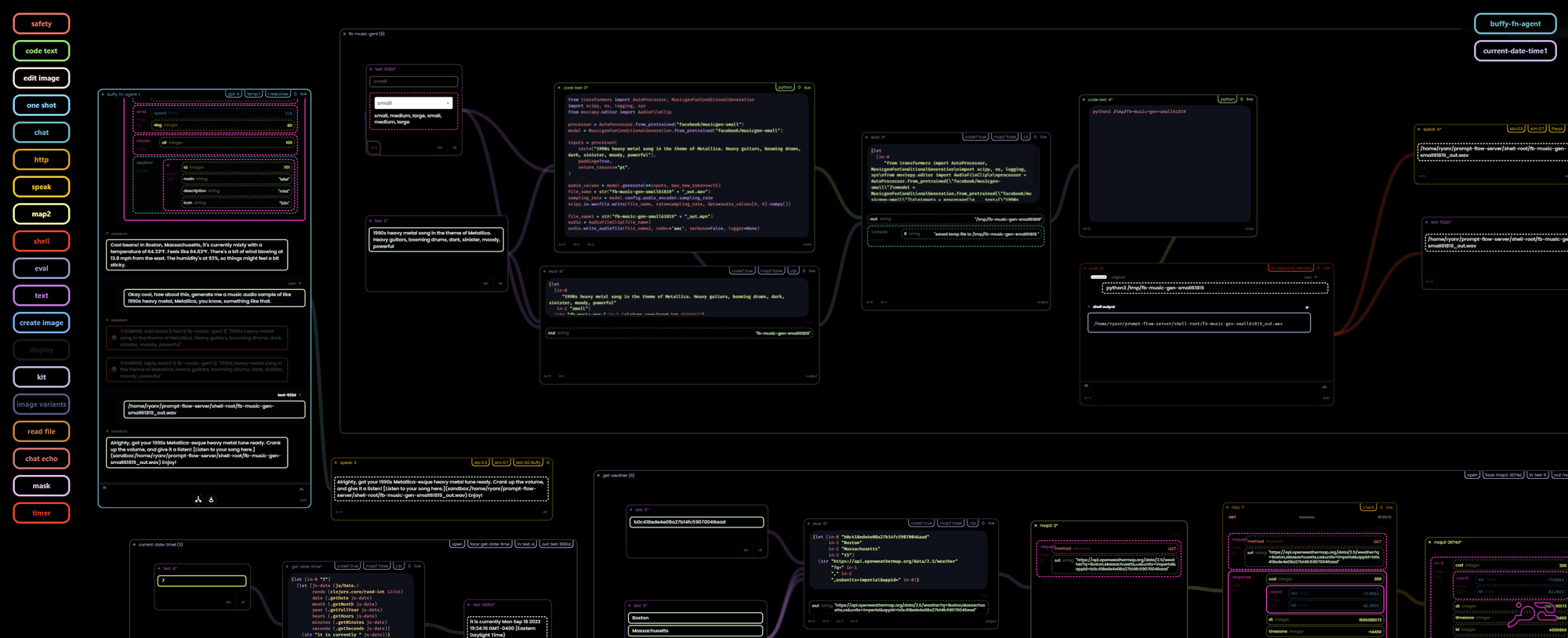 Calling blocks as functions #2 - chat using a local transformer from HuggingFace