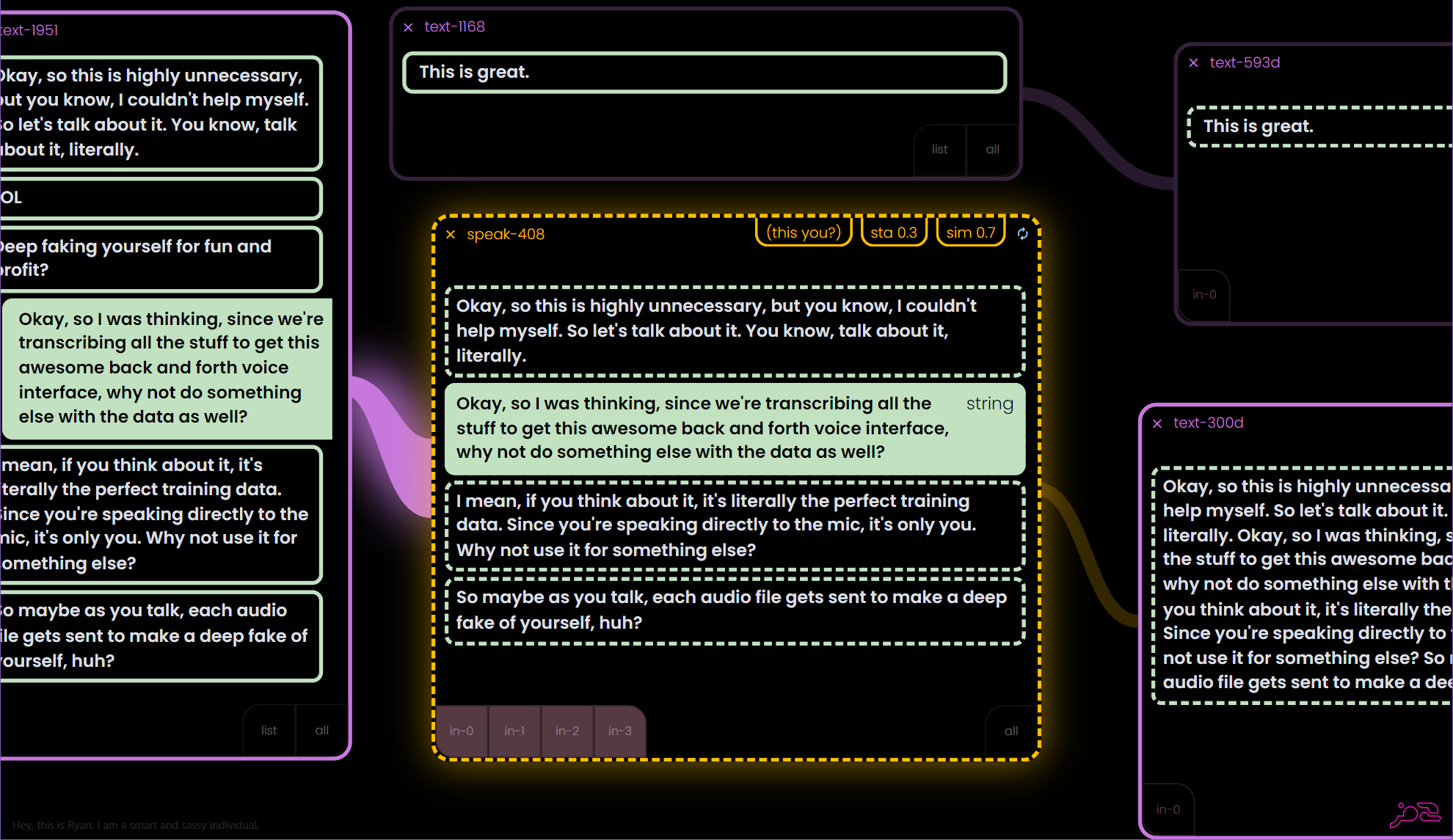 Tweaking voice interface + (optional) auto-training on your voice